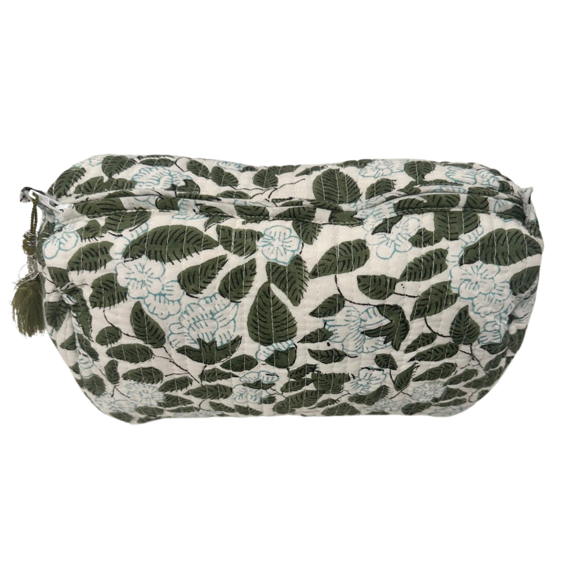 Hydrangea Garden Vanity Bag, Large - Coral & Ivy