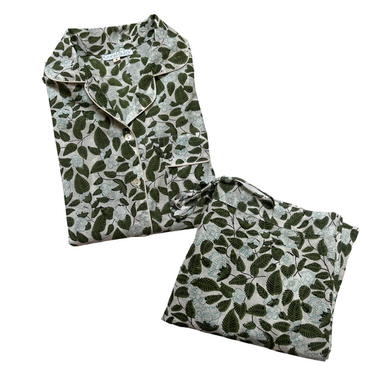 Hydrangea Garden Pajamas, Long