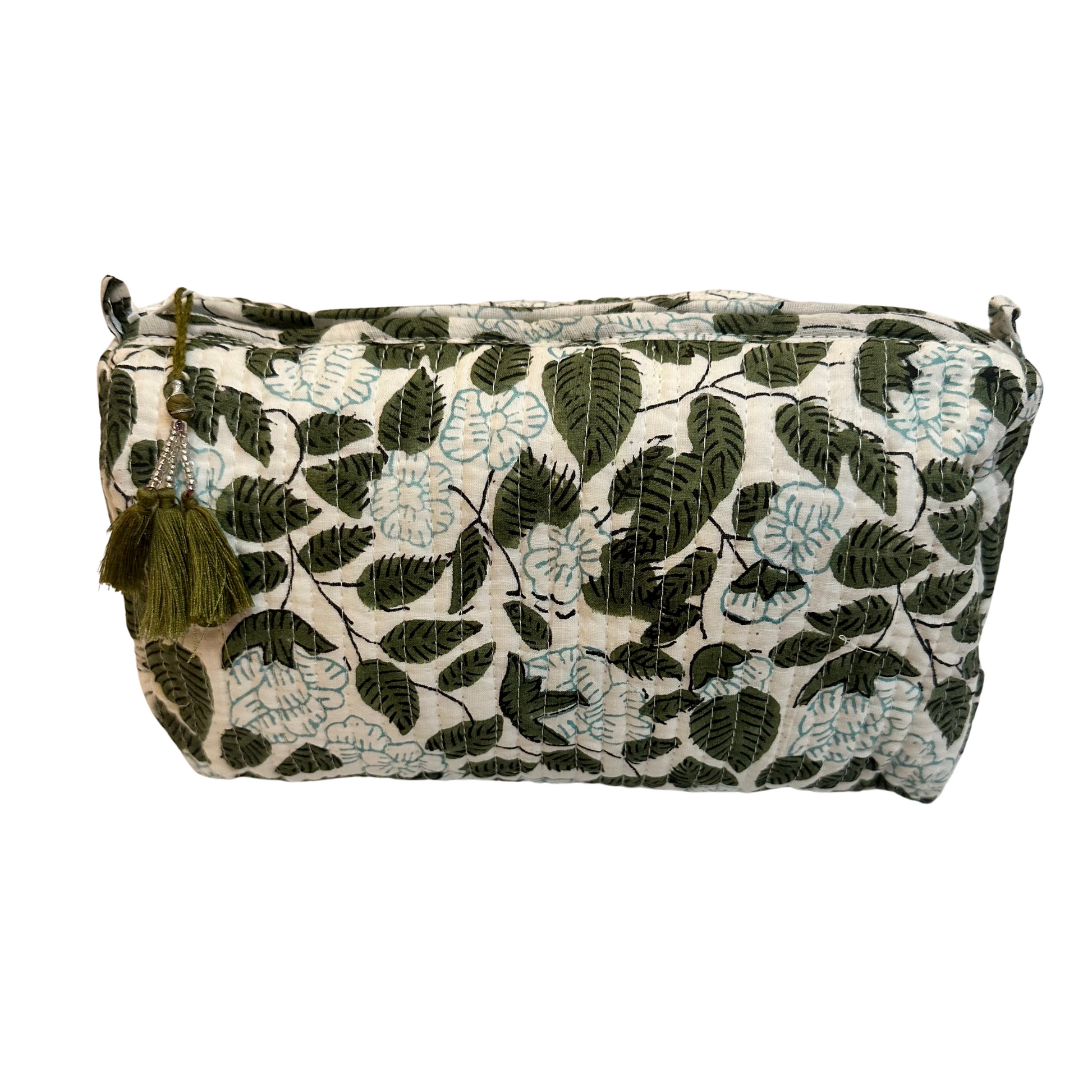 Hydrangea Garden Vanity Bag, Medium - Coral & Ivy
