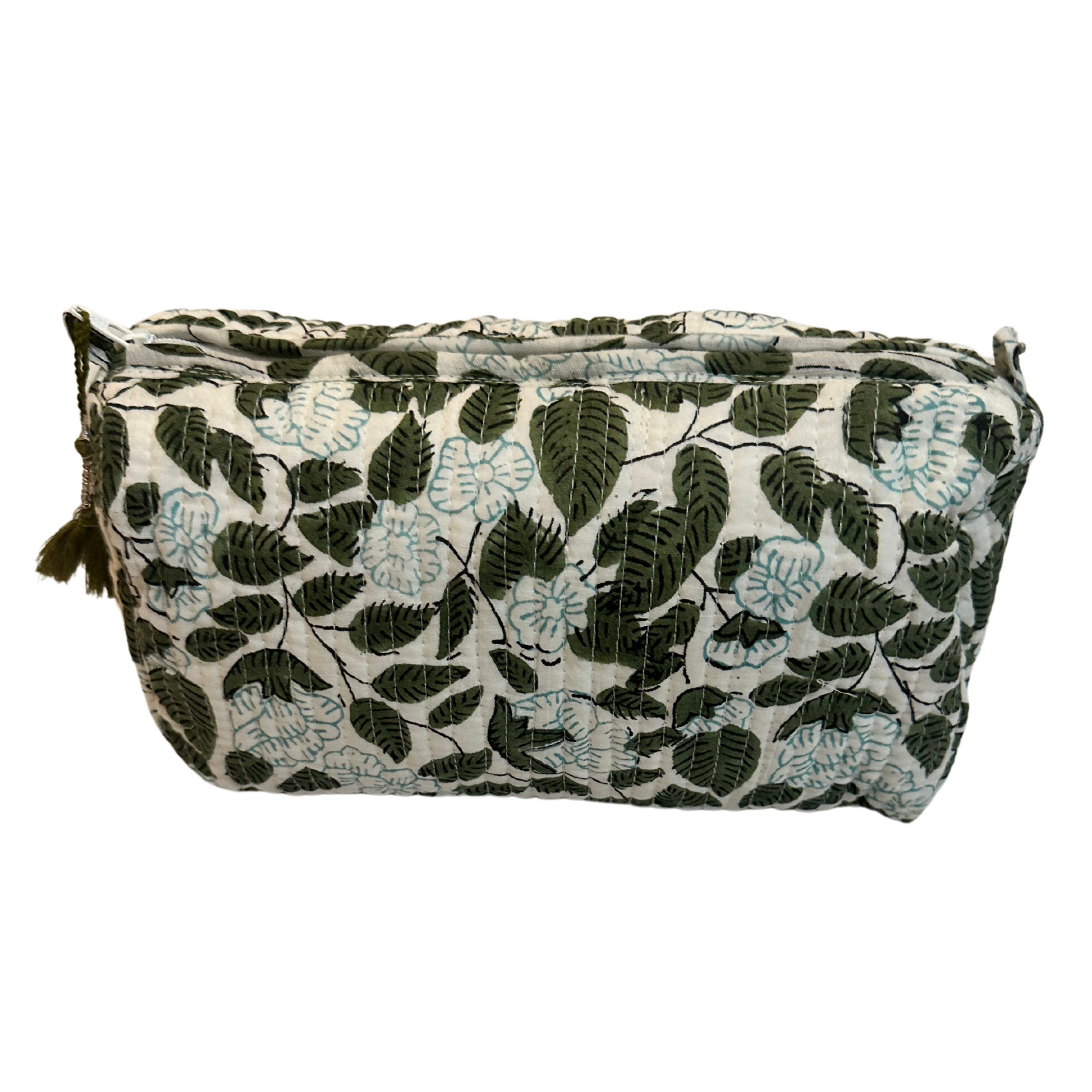 Hydrangea Garden Vanity Bag, Medium - Coral & Ivy